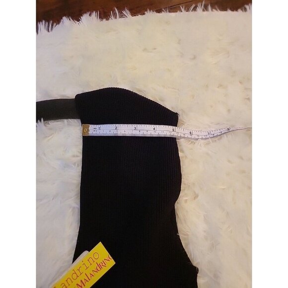 CATHERINE MALANDRINO Dress Black Sleeveless Plunge With Cutouts DiNoir $425 NWT - Picture 14 of 16